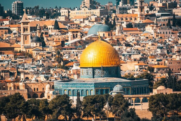 Veduta della Cupola della Roccia a Gerusalemme