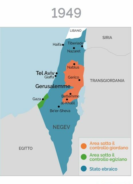 Situazione territoriale israelo-palestinese nel 1949